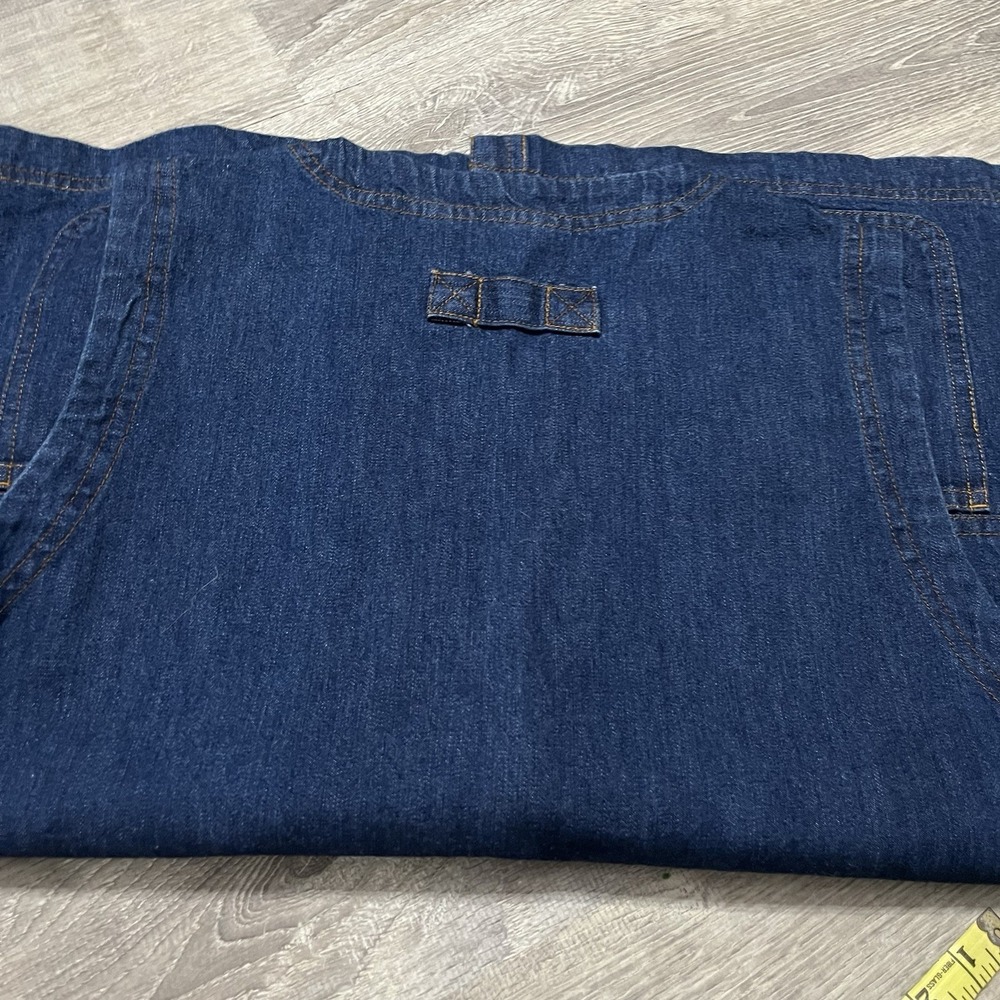 Vintage 90s Cabin Creek Womens Blue Denim Chore Vest Y2K Western Sz 1X - Picture 5 of 5